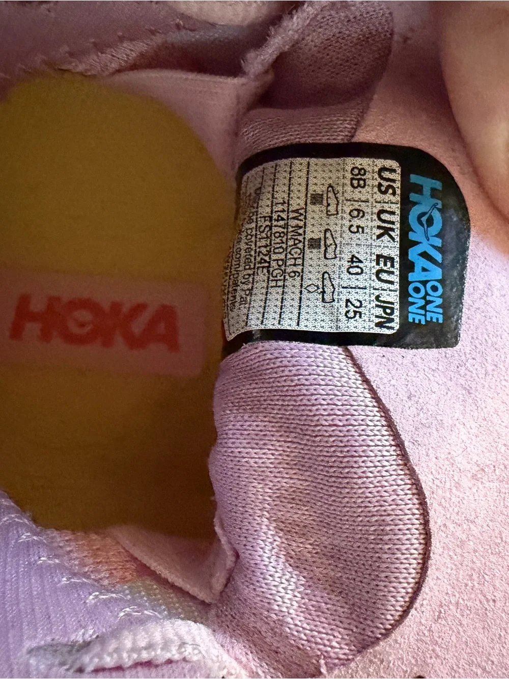 Hoka One One light pink
